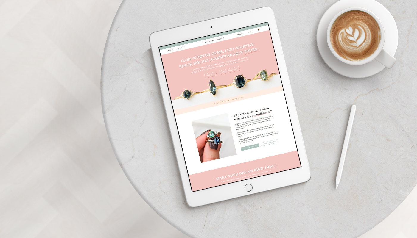 oval + pear ecommerce web design