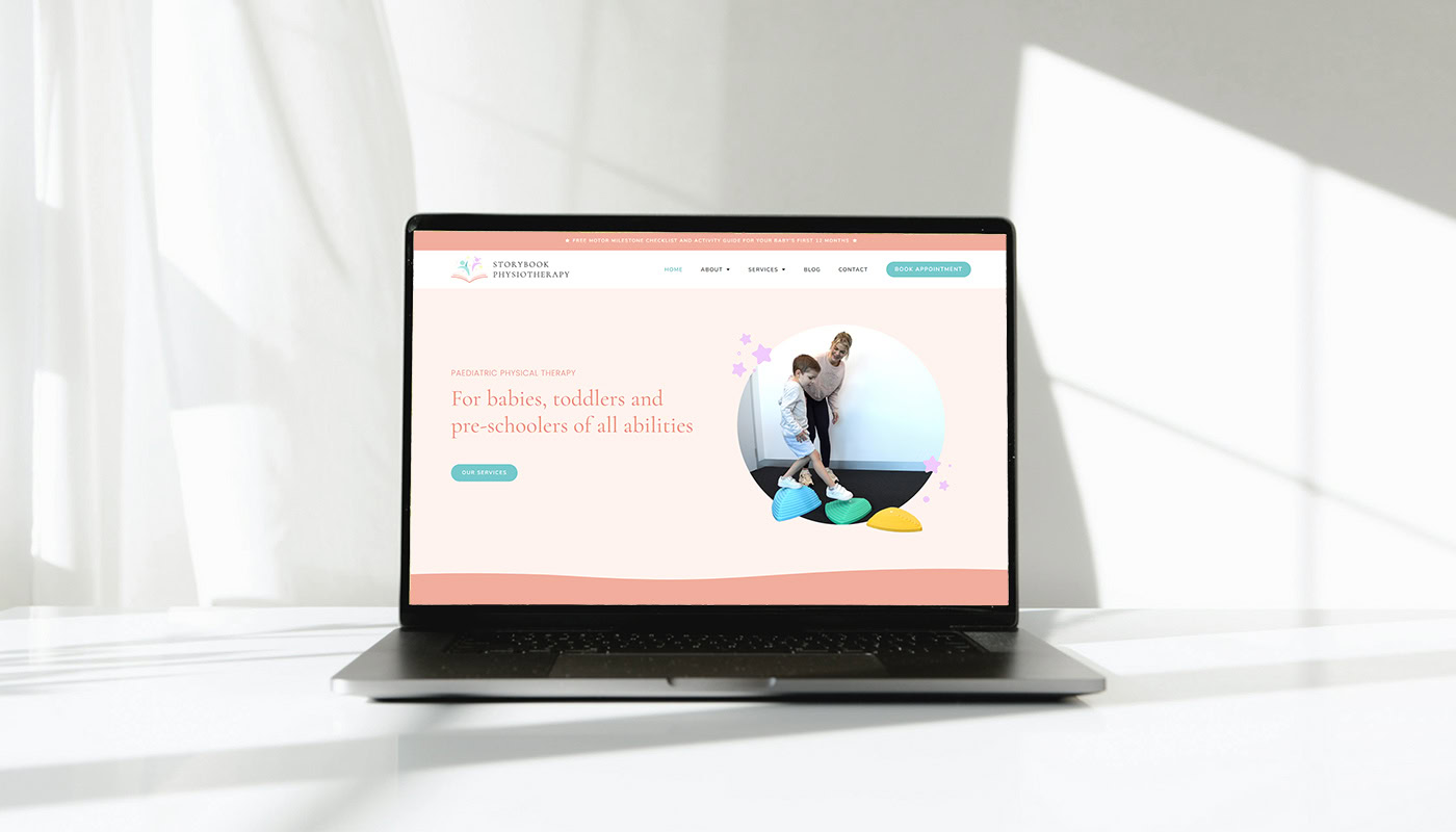 storybook physiotherapy web design